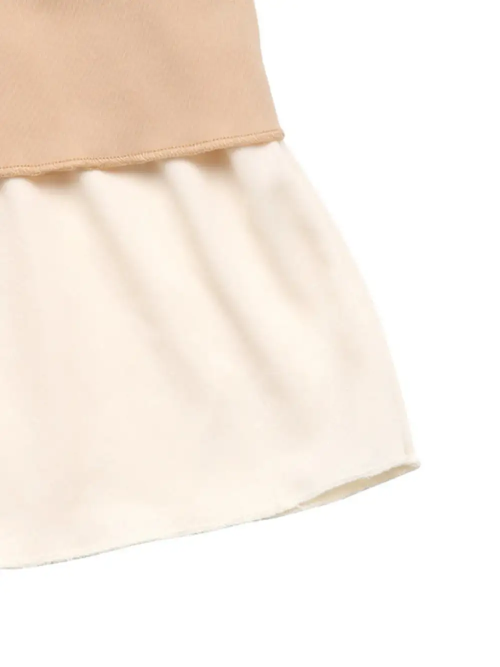 Natural Layered Midi Skirt