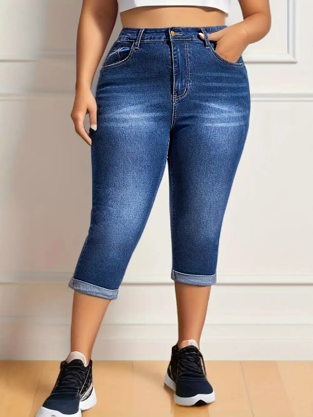 Relaxed High Waist Denim Jeans