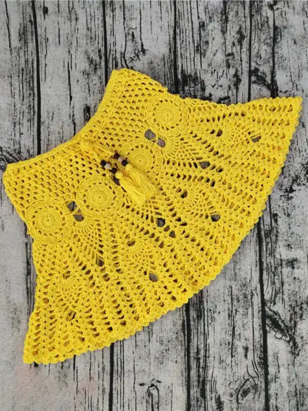 Handmade Crochet Skirt Swim Cover Up