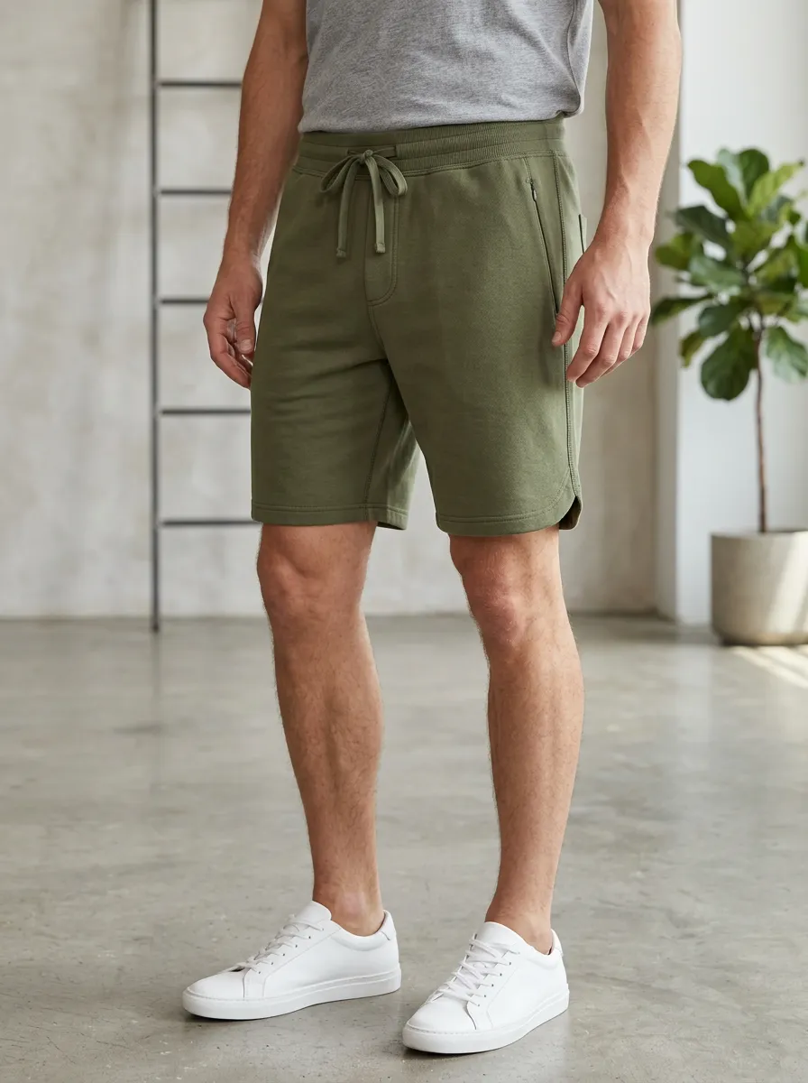 Men's Drawstring Lounge Shorts Relaxed Fit