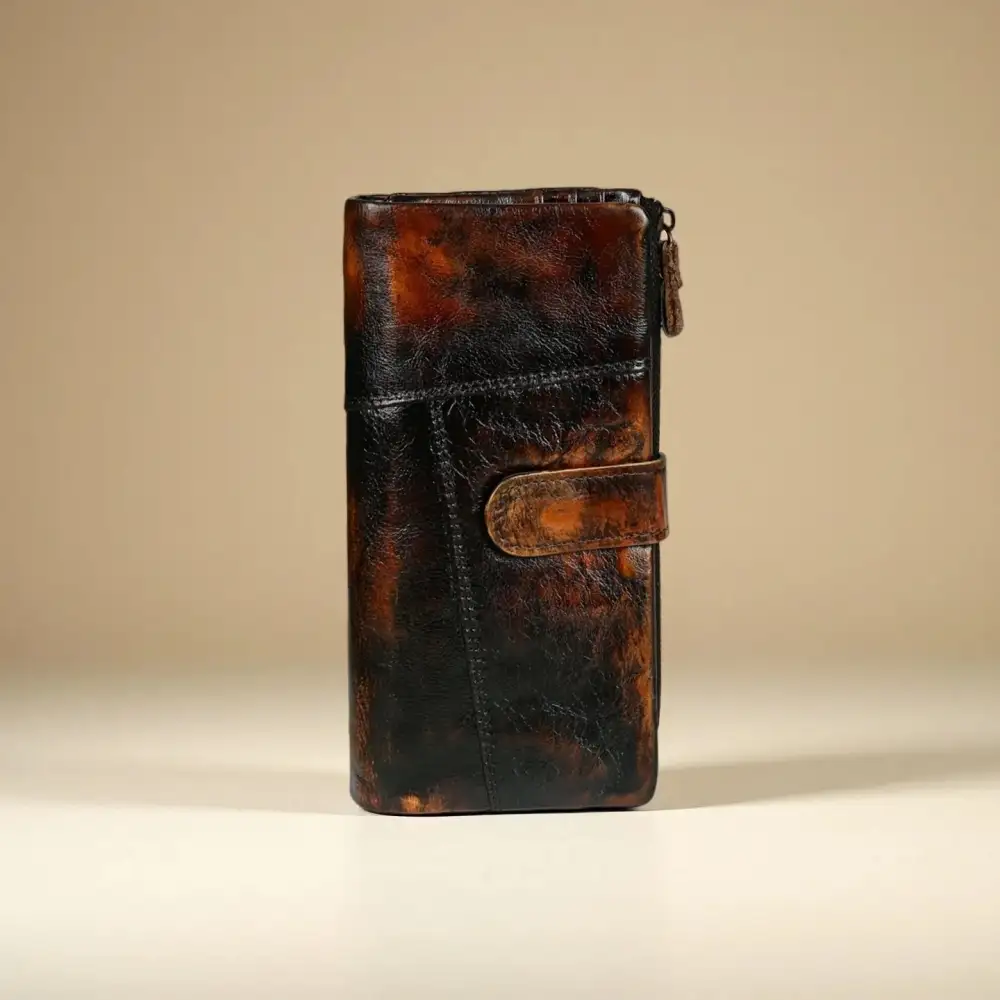 Pebbled Leather Bifold Wallet