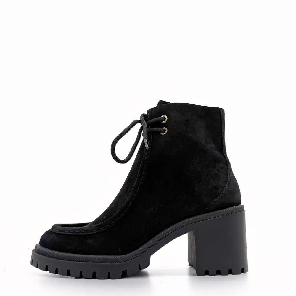 Suede Chunky Heel Ankle Boots