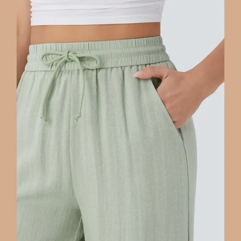 🔥Last Day: 14-Pack Only $35 🔥Women'S High-Waisted Linen Trousers