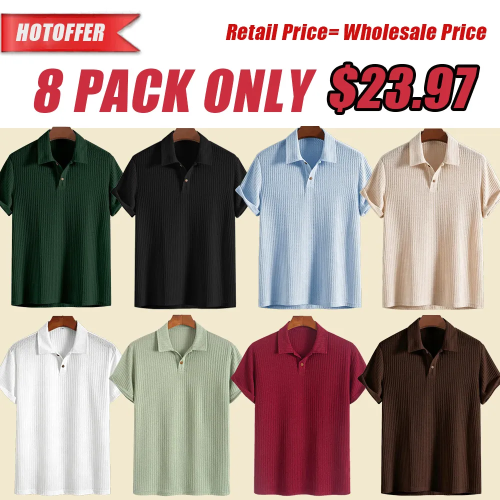 Men's Knitted Polo Shirt