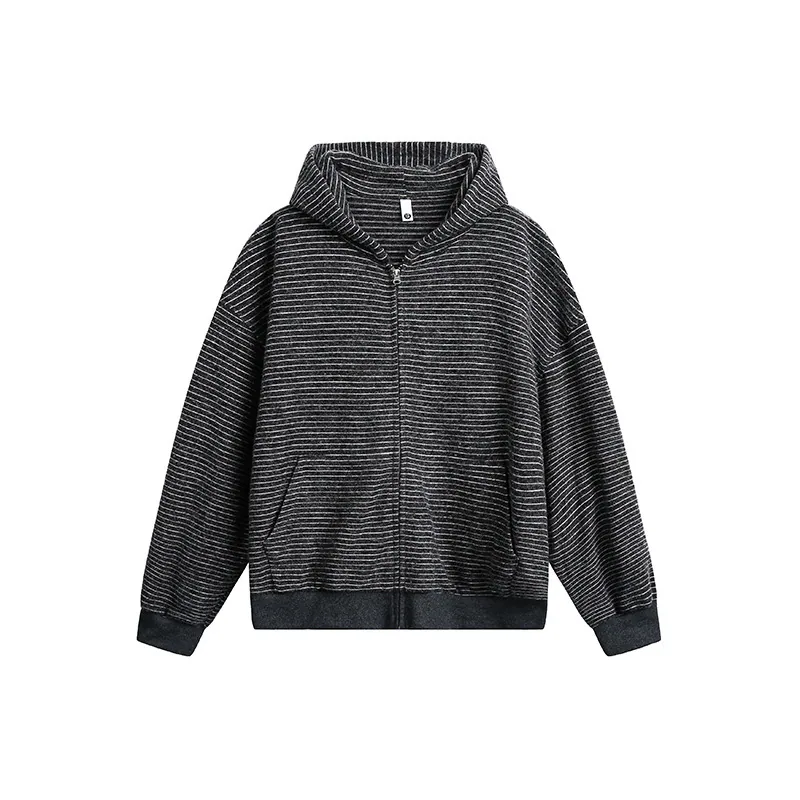 Vintage Stripe Casual Hoodie