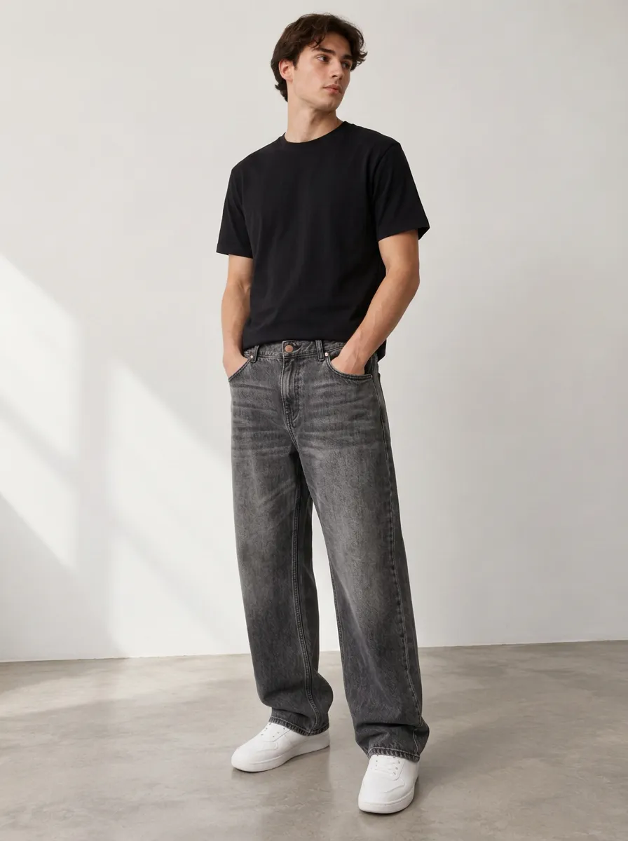 Men's Relaxed Street Loose Fit Jeans