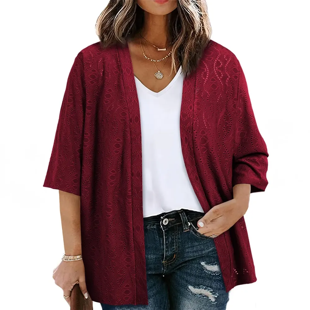 🎉Hot Sale🔥-Women's Plus-Size Cardigan🔥10-Pack - All Colors Included