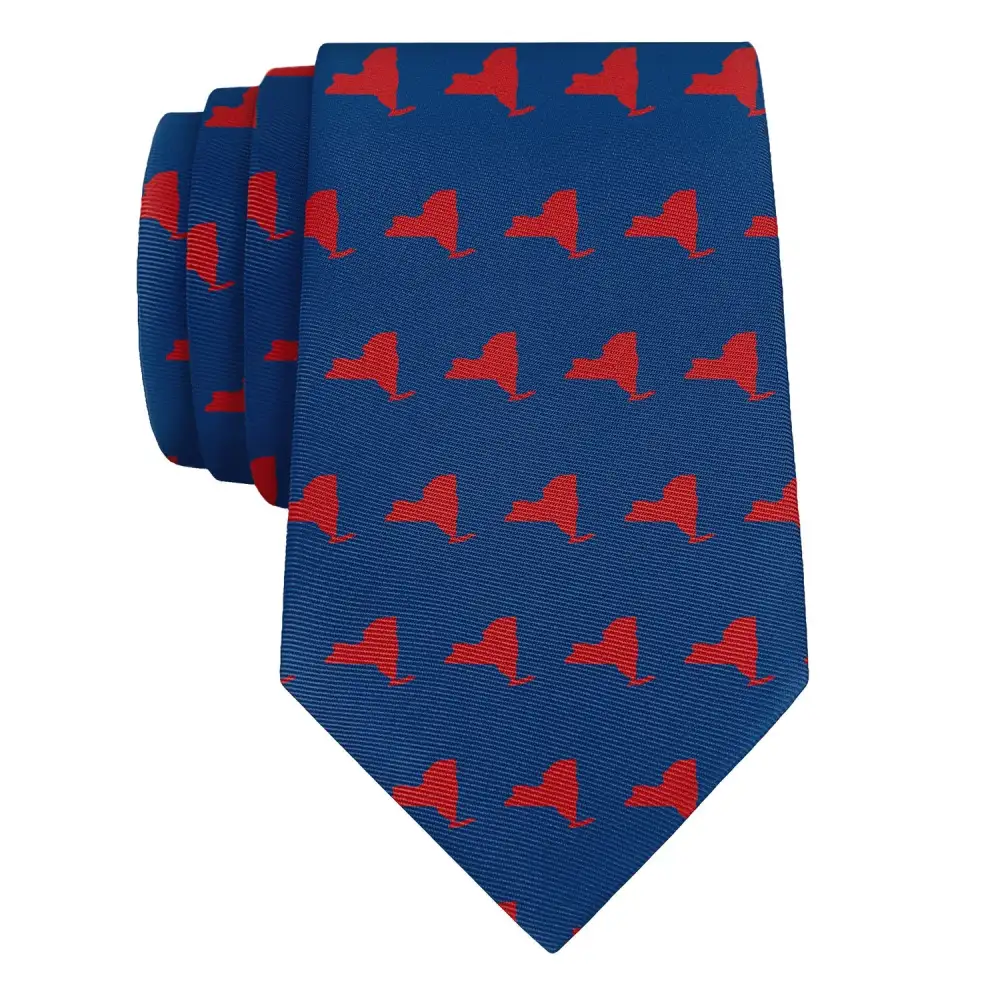 Modern Outline Emblem Texture Necktie