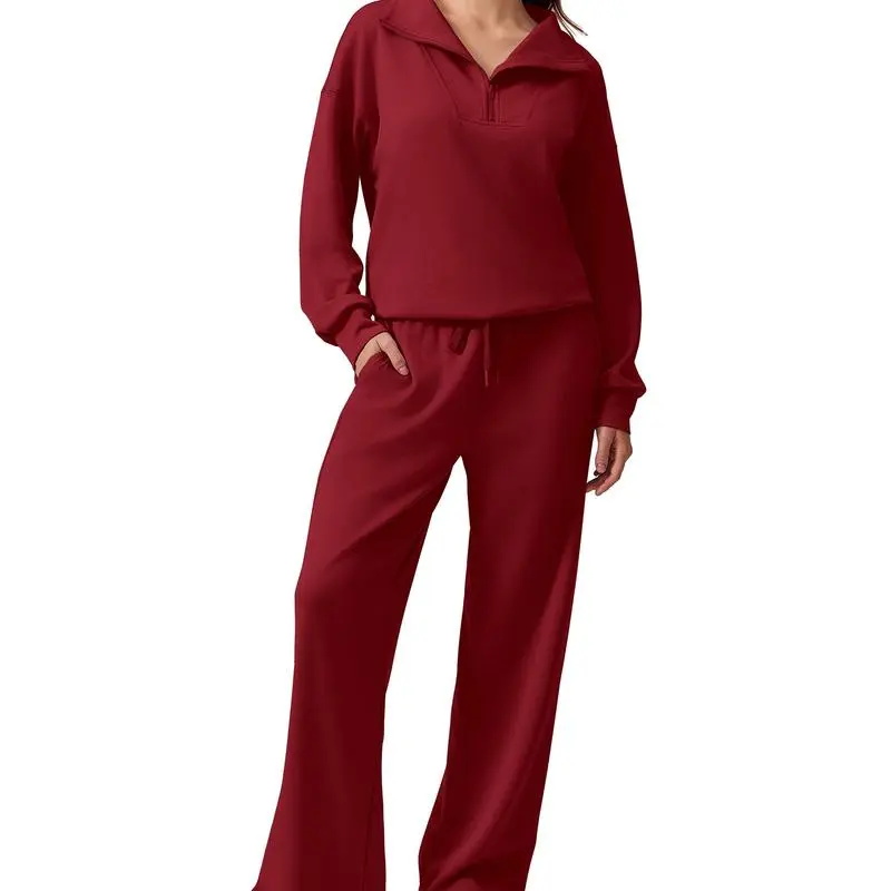Women's 2-Piece Travel Set – Half-Zip Pullover & Joggers | Fall 2025