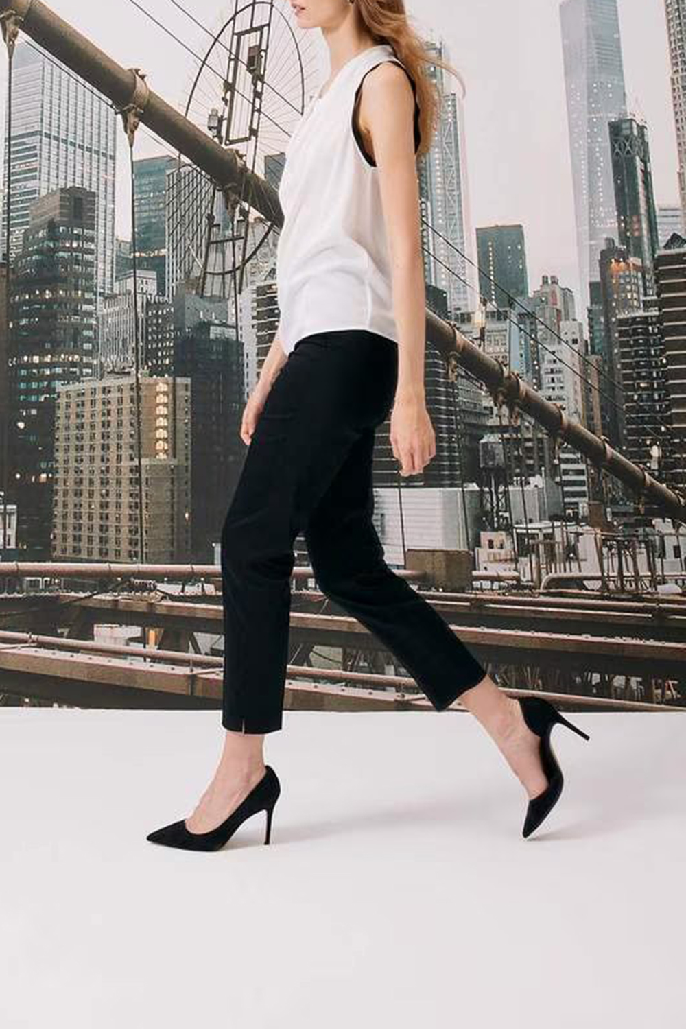 Elastic-Waist Solid Training Pants