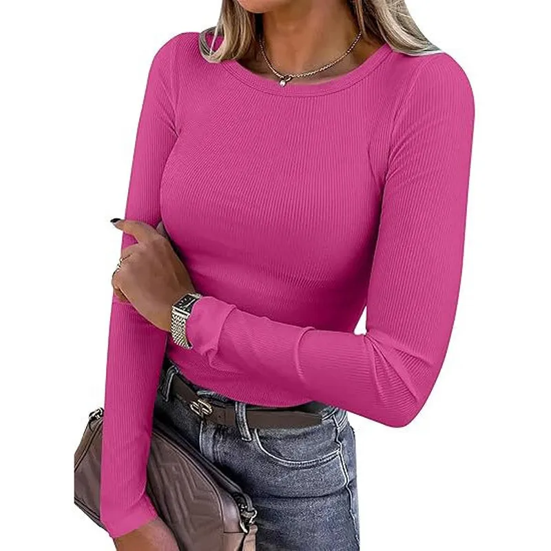 Women's Ribbed Long Sleeve Top