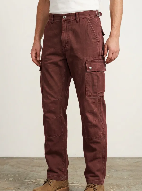 Men's Military Style Olive Green Multi-Pocket Cargo Pants