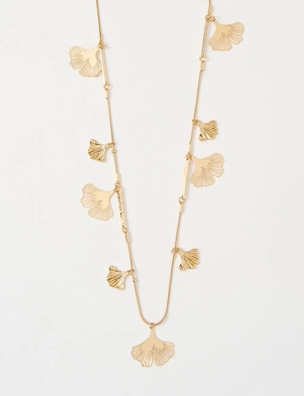 Versatile Natural Ginkgo Leaf Chain Necklace