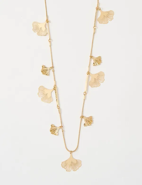 Versatile Natural Ginkgo Leaf Chain Necklace