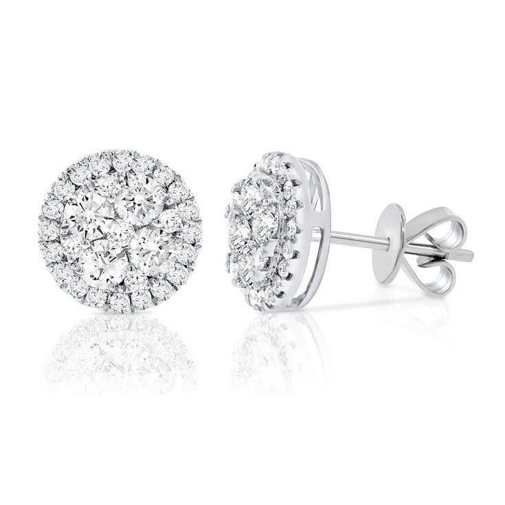 Curved Fine Detail Gem Detail Earrings