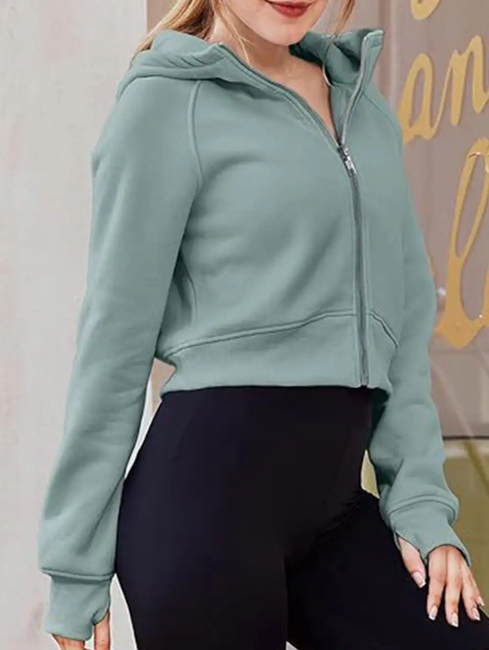 Hooded Short Fleece Sweatshirt Shorts