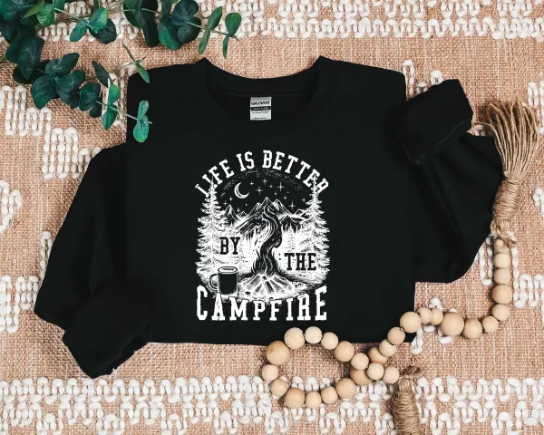Campfire Graphic Crewneck Sweatshirt