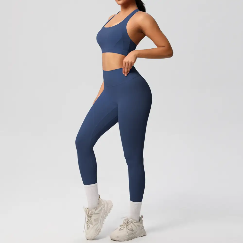 Backless High-Waist Two-Piece Activewear Active Set