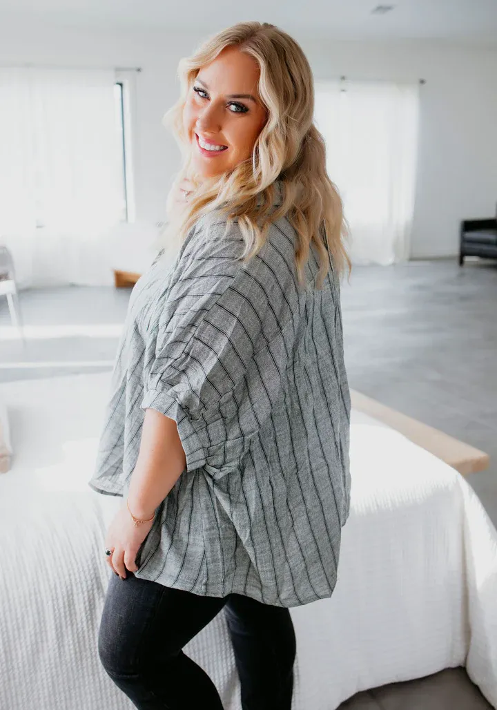 5PACK-Casual Striped Shirt