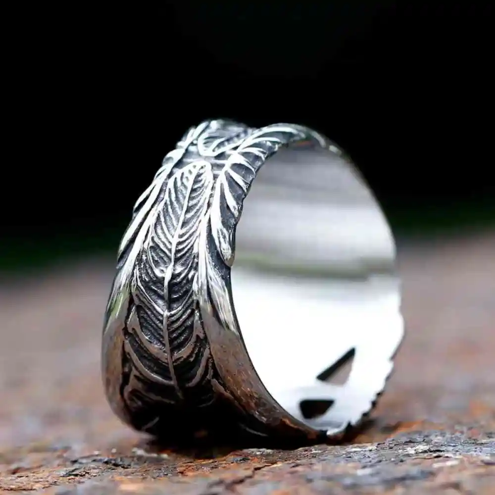 Men's Compass Star Ring
