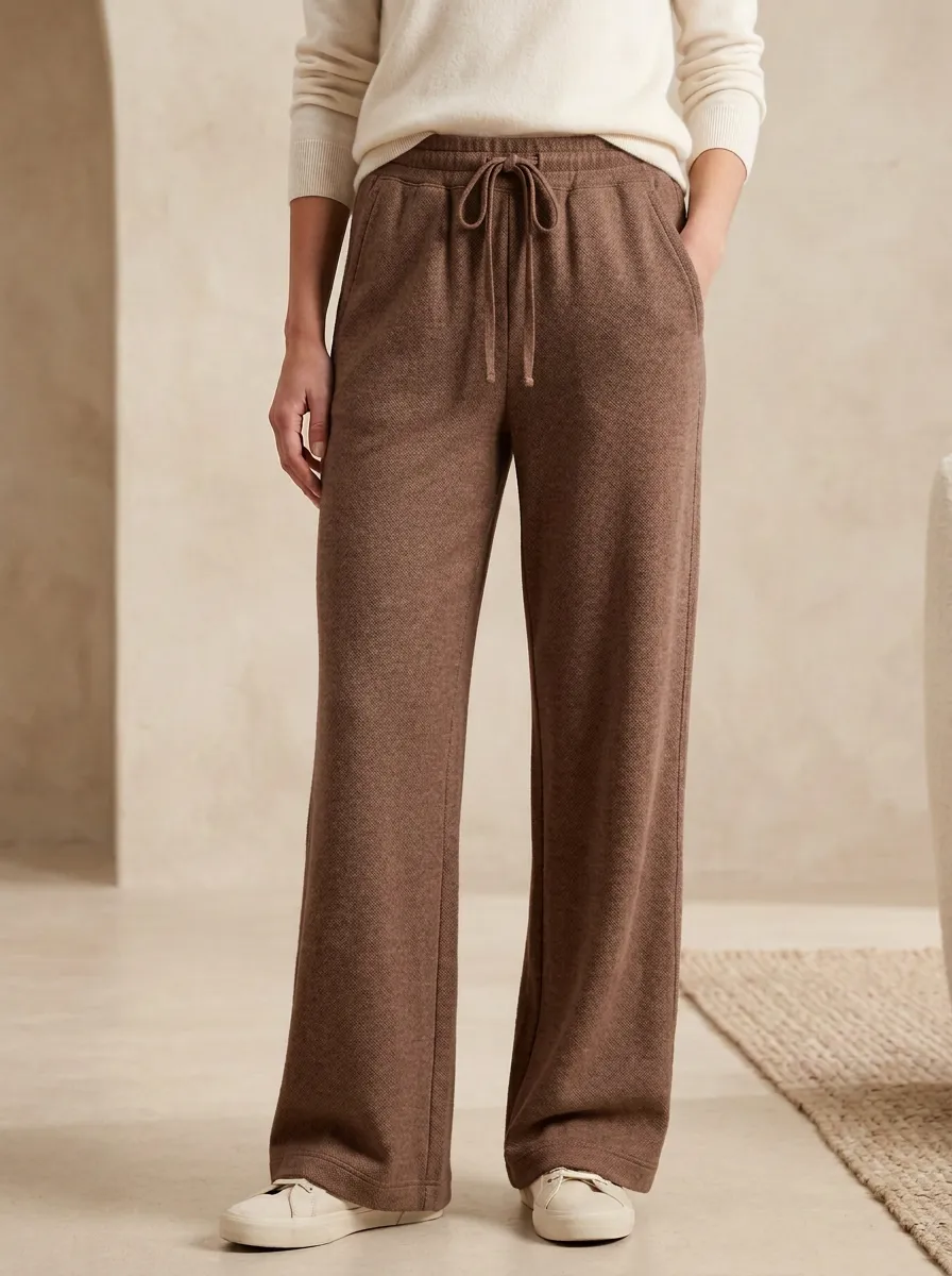 Vintage Printed Wide Leg Pants For Women
