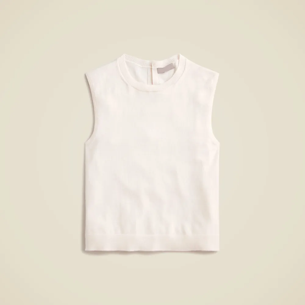 Cashmere-Blend Cropped Tops