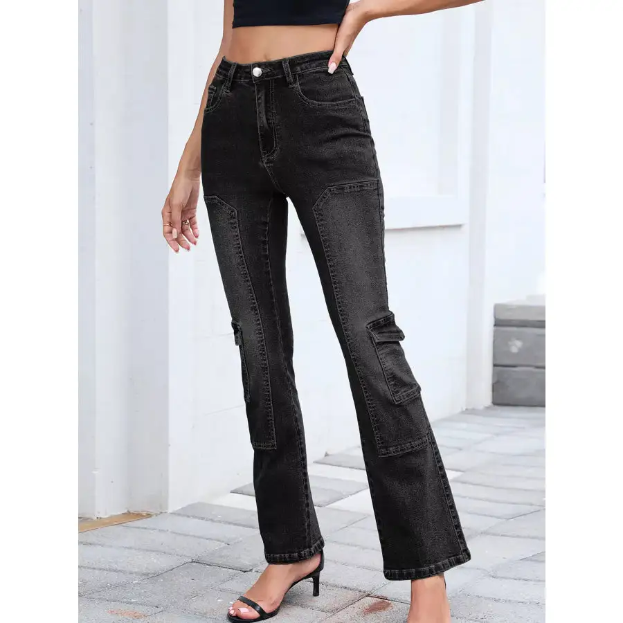 High Waisted Bootcut Jeans Jeans