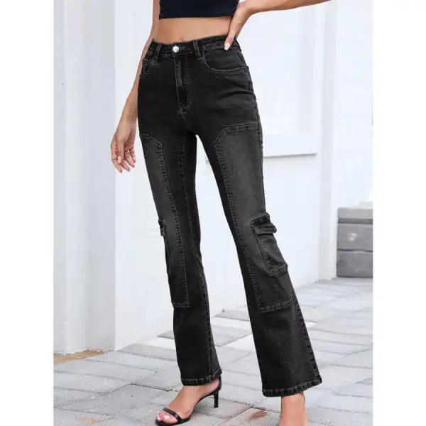 High Waisted Bootcut Jeans Jeans