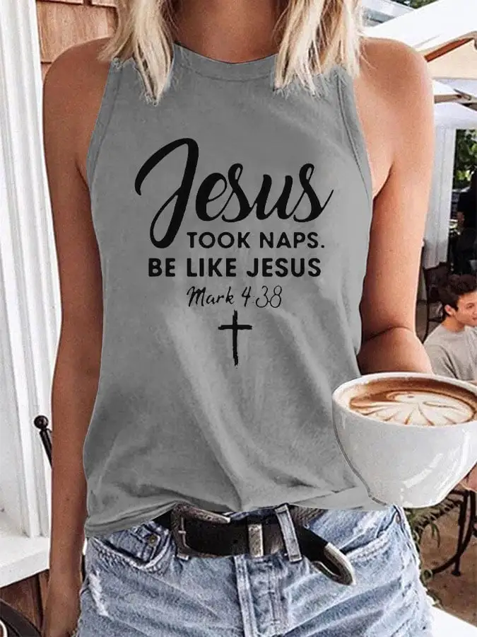 Women's Jesus Took Naps Be Like Jesus Tank Top