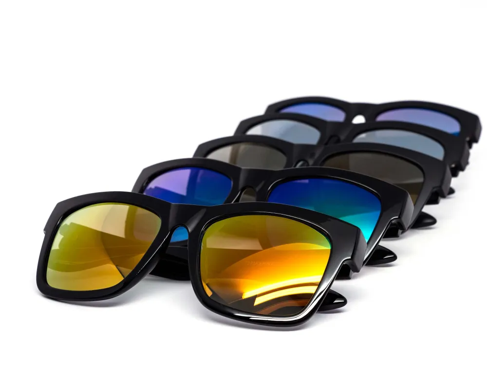 12-Pack All-Black Chunky Mirror Sunglasses