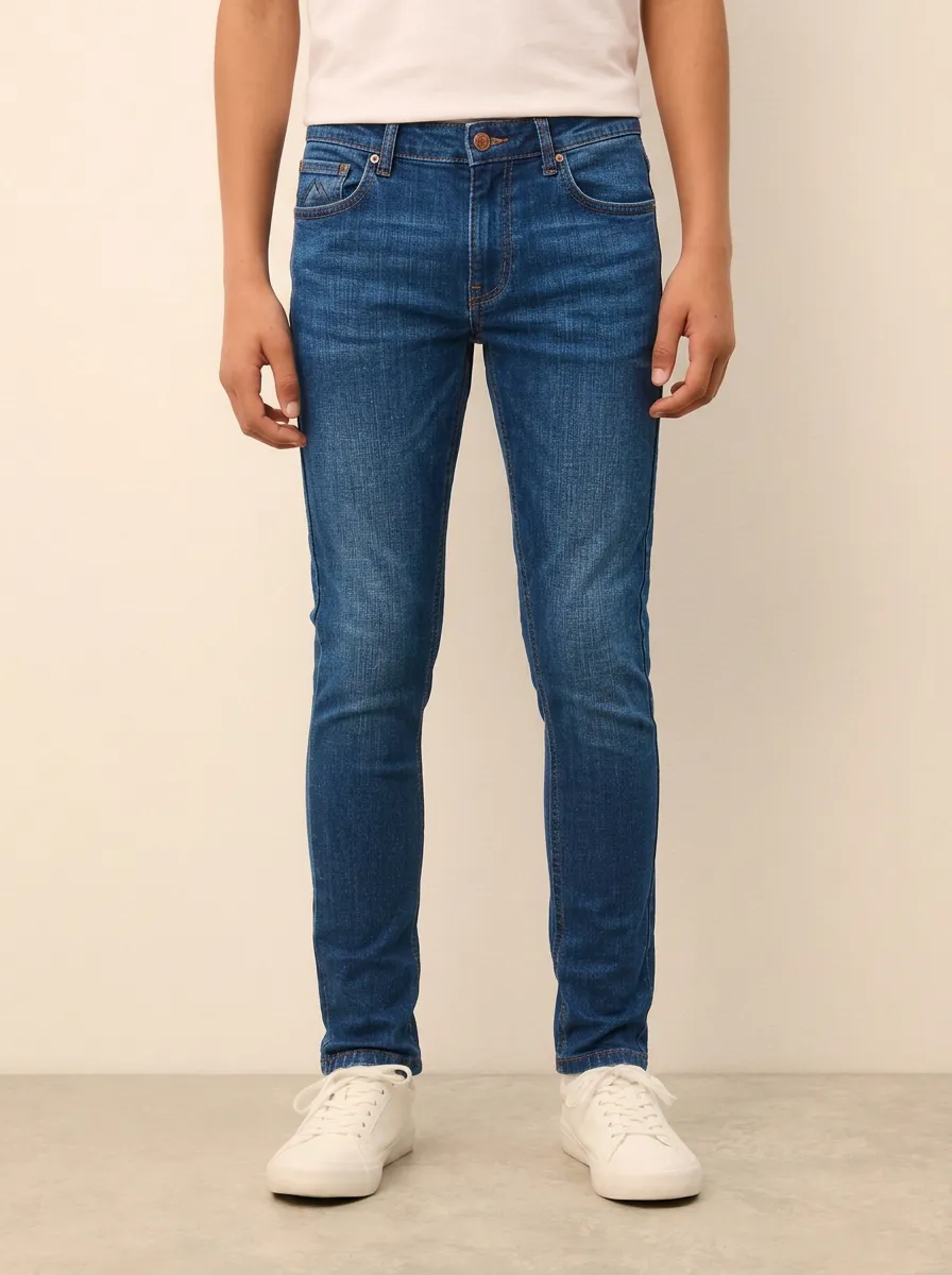 Men's Rugged Comfort Slim Fit Stretch Denim Jeans