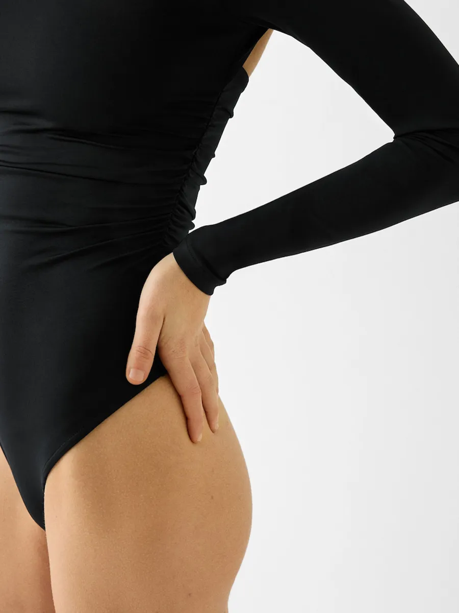 Long Sleeve Backless Bodysuit