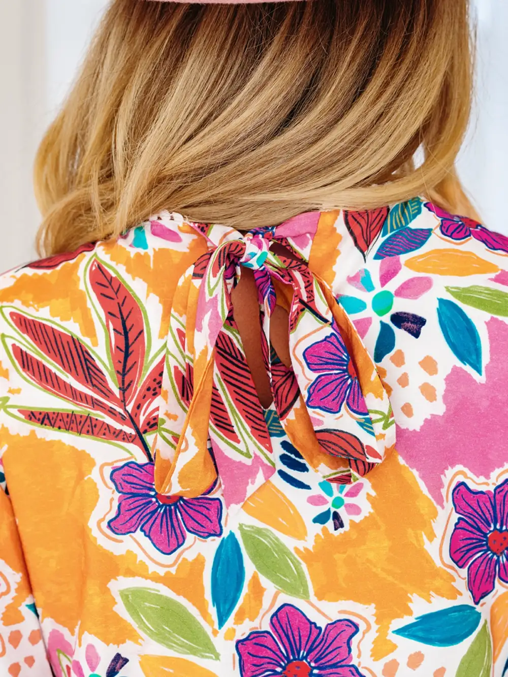 Floral Printed Lace Mini Dress