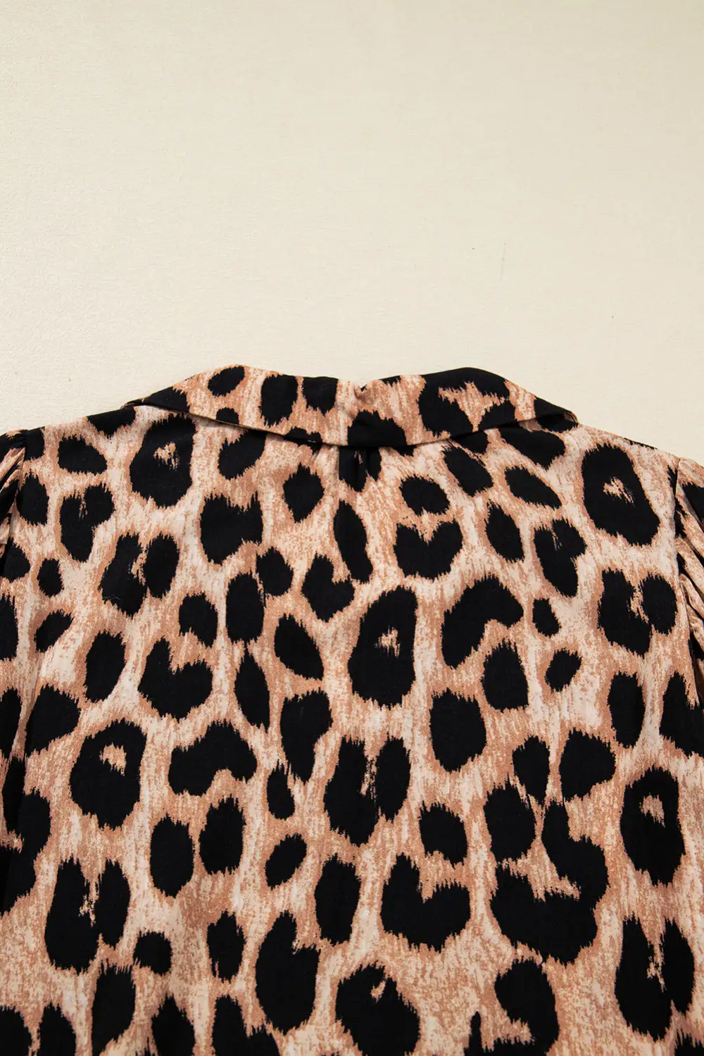 Animal Print Smocked Midi Dress