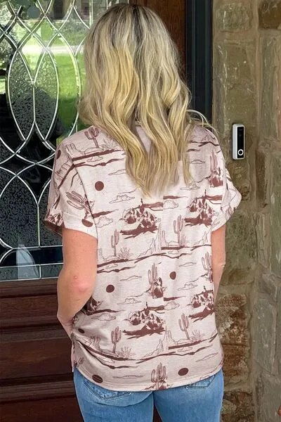Cozy Round-Neck Short-Sleeve T-Shirt