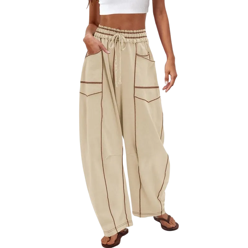 Women's Solid Button Front Drop Shoulder Longsleeves V Neck Cardigan & Elastic Waist Wide Leg Pants Two-piece Set, Lady Casual Fashion Basic Cozy Knitwear Set for Daily Outdoor Wear, Winter Set, Vneck Womenswear, Knit Lounge Set