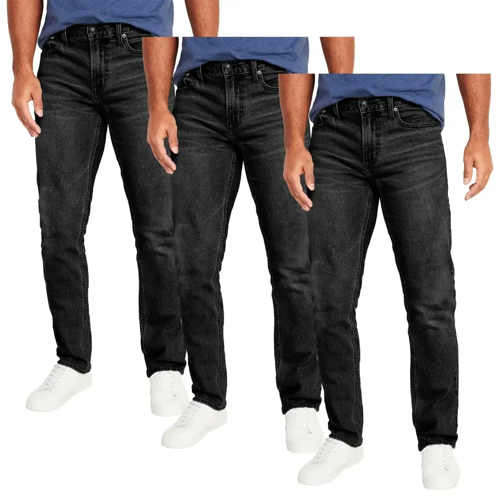 🔥 Men's 5-Pack Relaxed Fit DuraStretch Jeans | Big Size 28W-56W Denim Pants