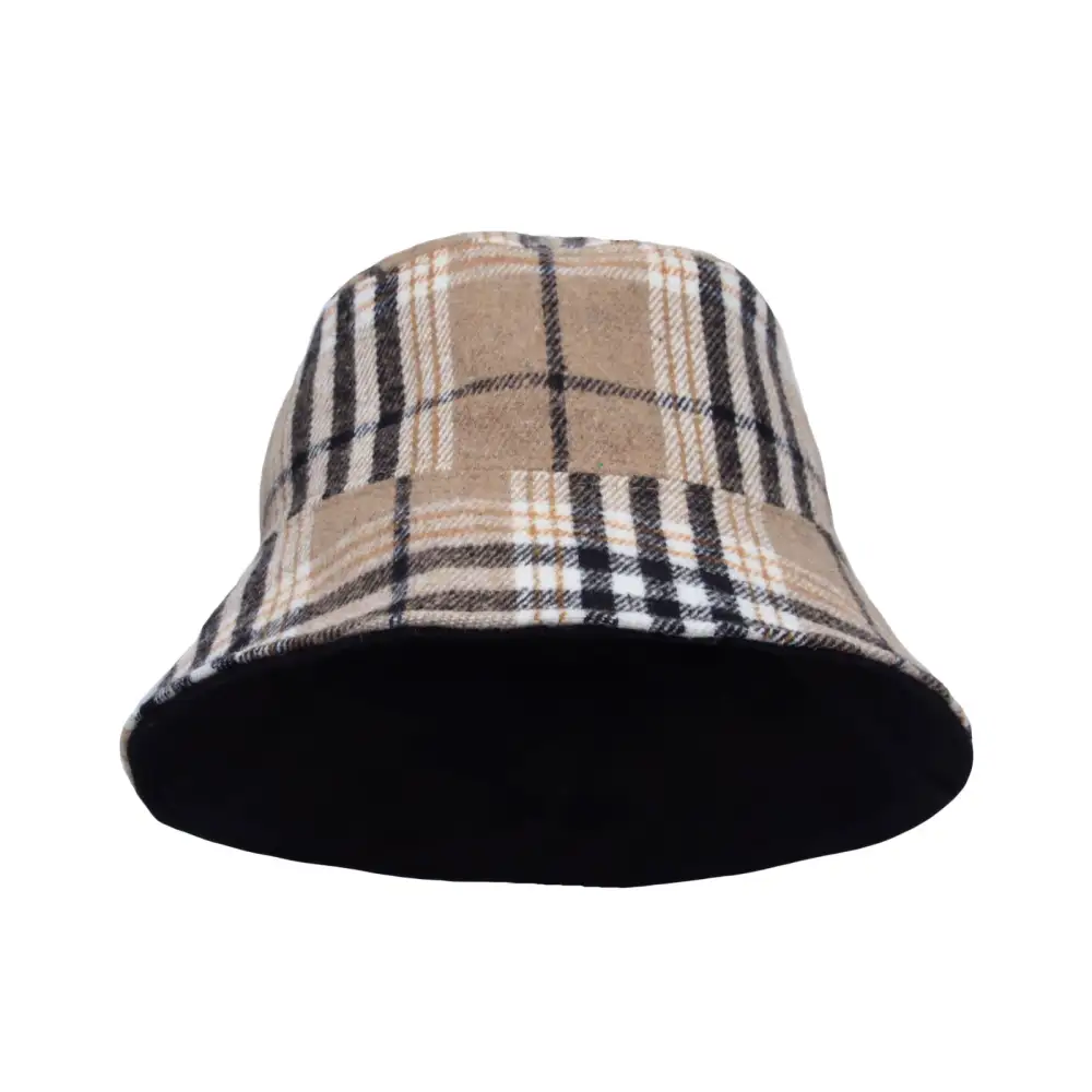 Cotton Plaid Bucket Hat