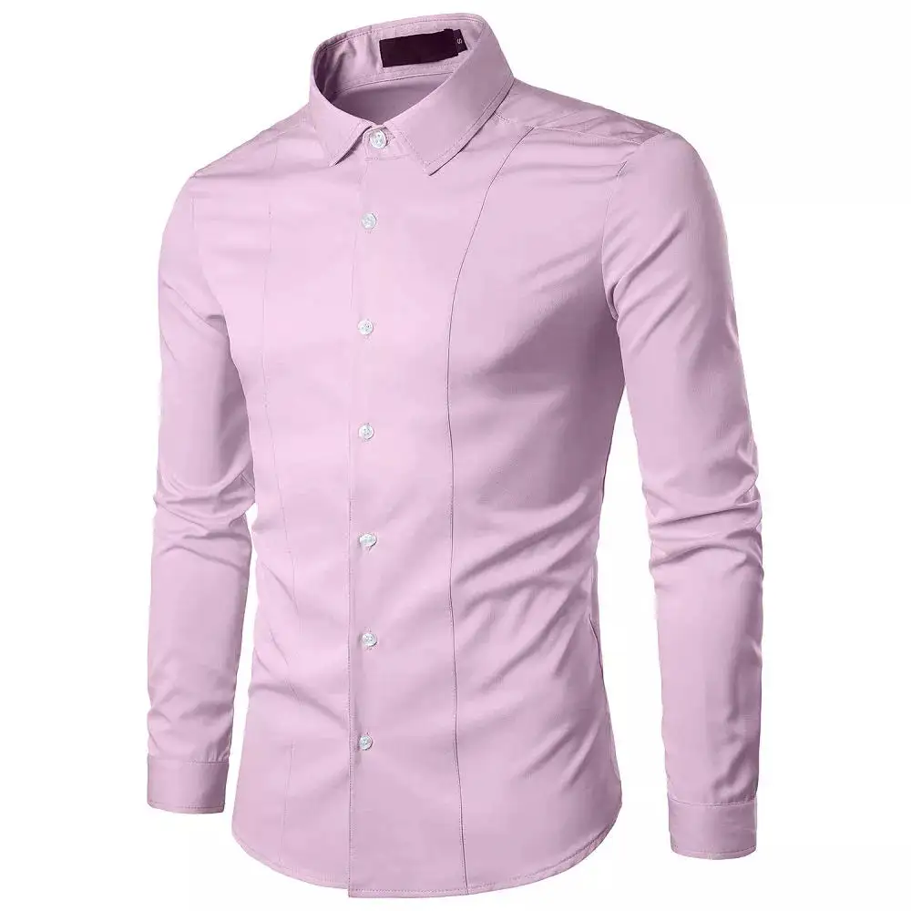 Everyday Long Sleeve Slim Fit Casual Dress Shirt