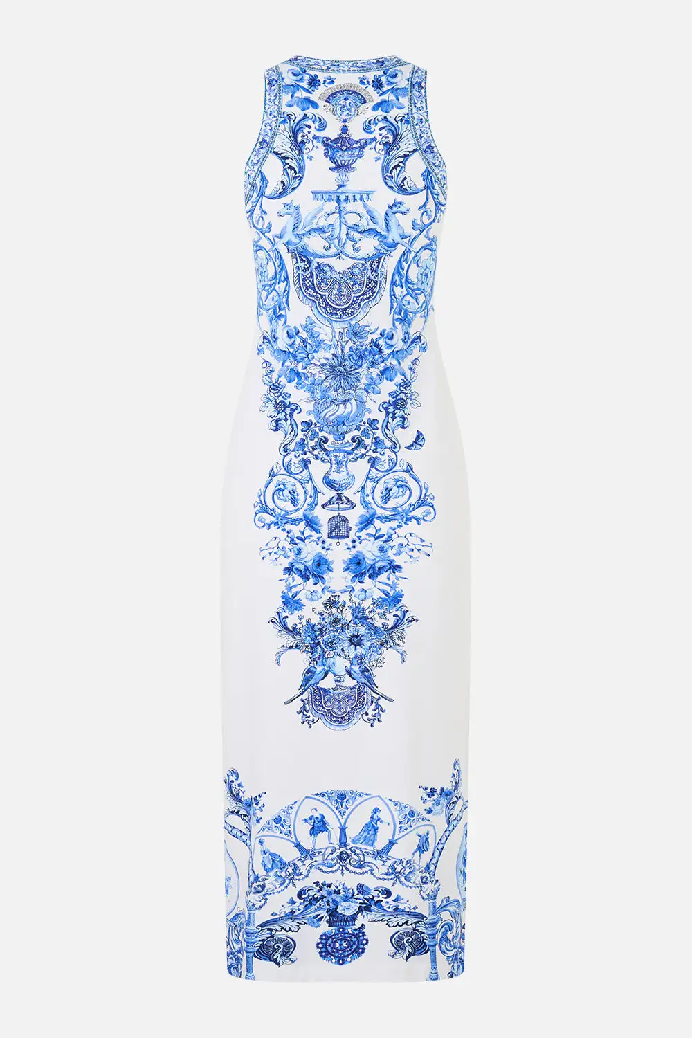 Printed Jersey Tank Dress