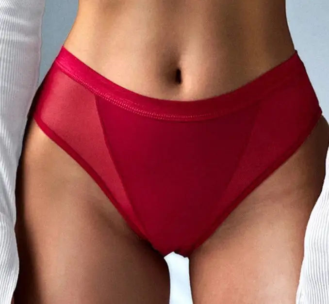 High-Waist Mesh Briefs