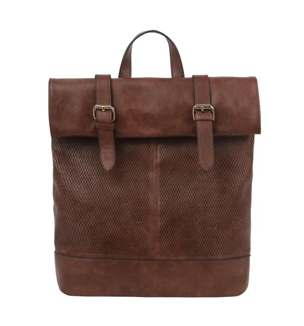 Tall Buckle Accent Backpack