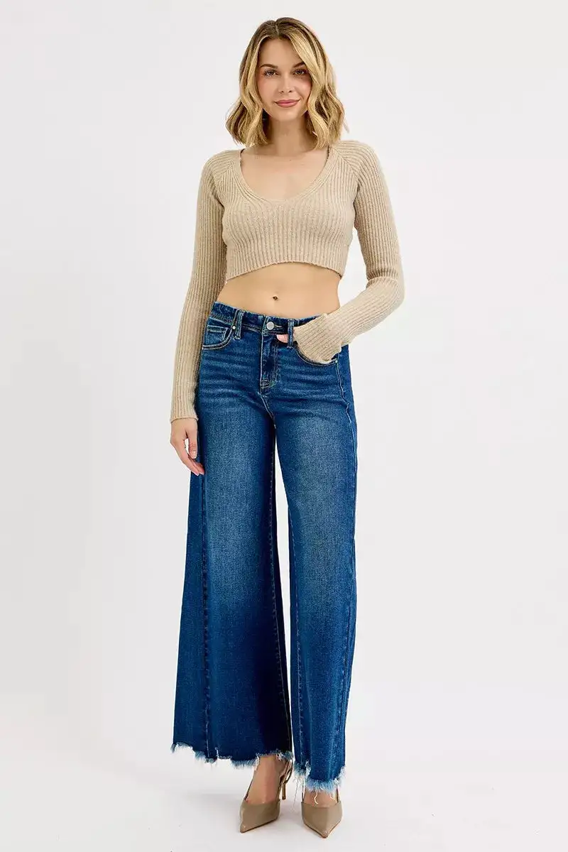 Soft Subtle Texture Denim Jeans