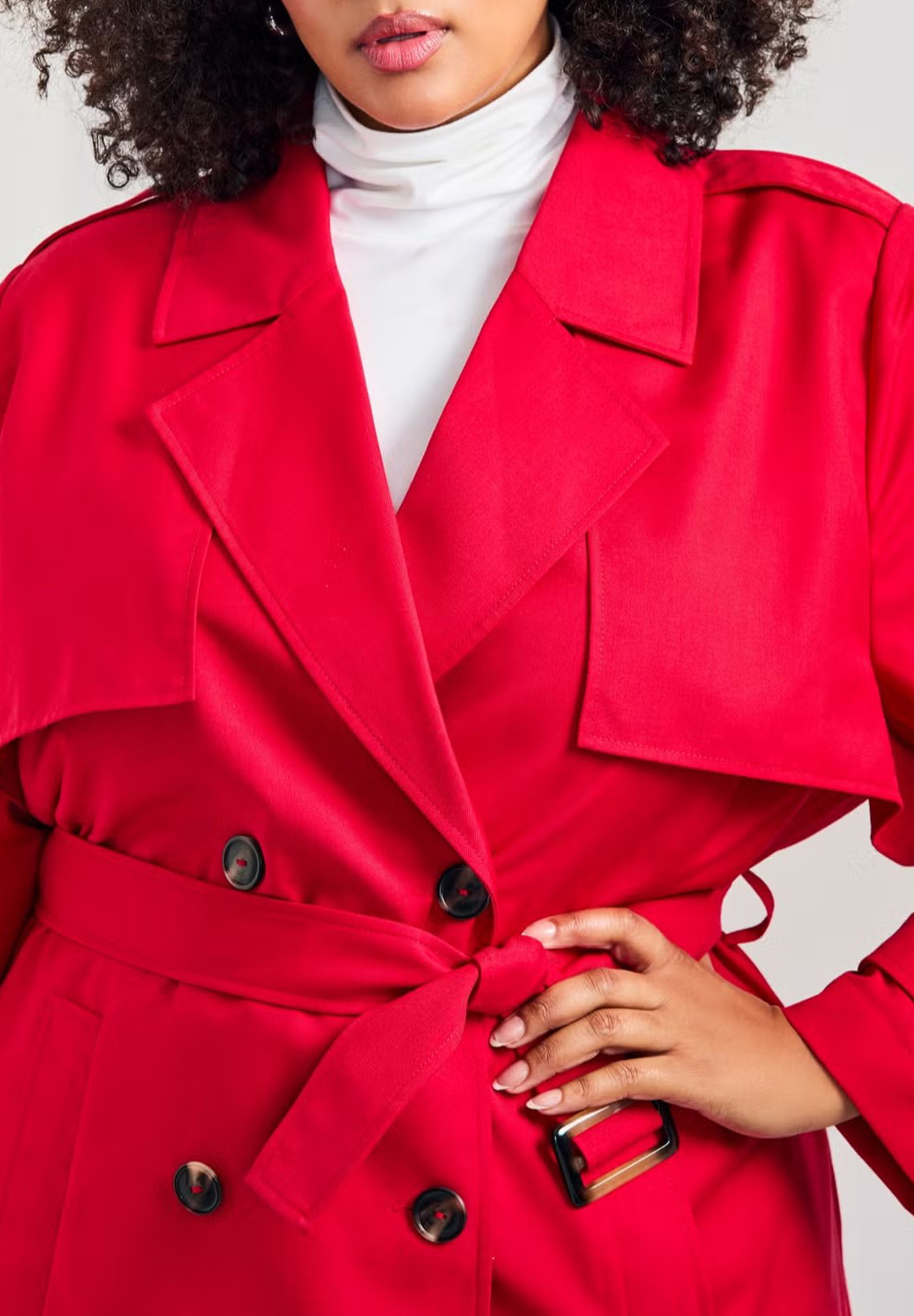 Double Breasted Waistband Jacket