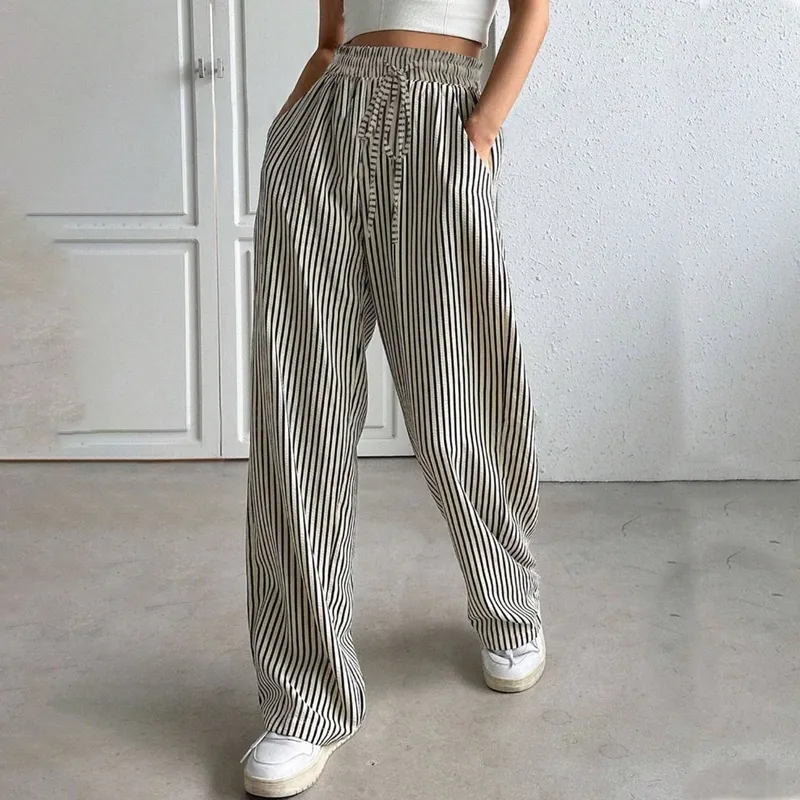 Relaxed Striped Trousers