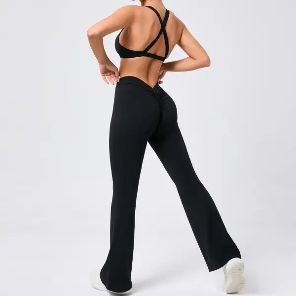 Brushed Quick-Dry Bra, Top and Trousers Active Set
