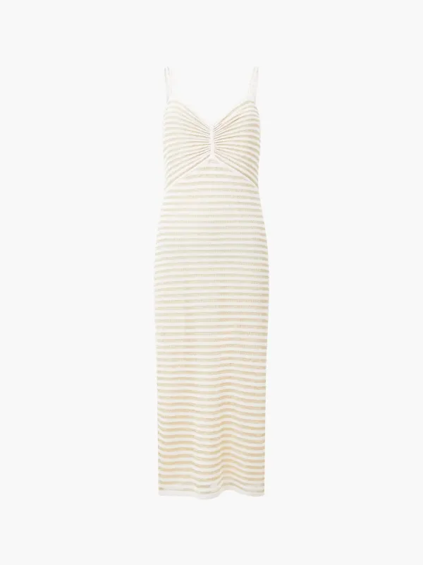 Lightweight Stretch Striped Slip Dress