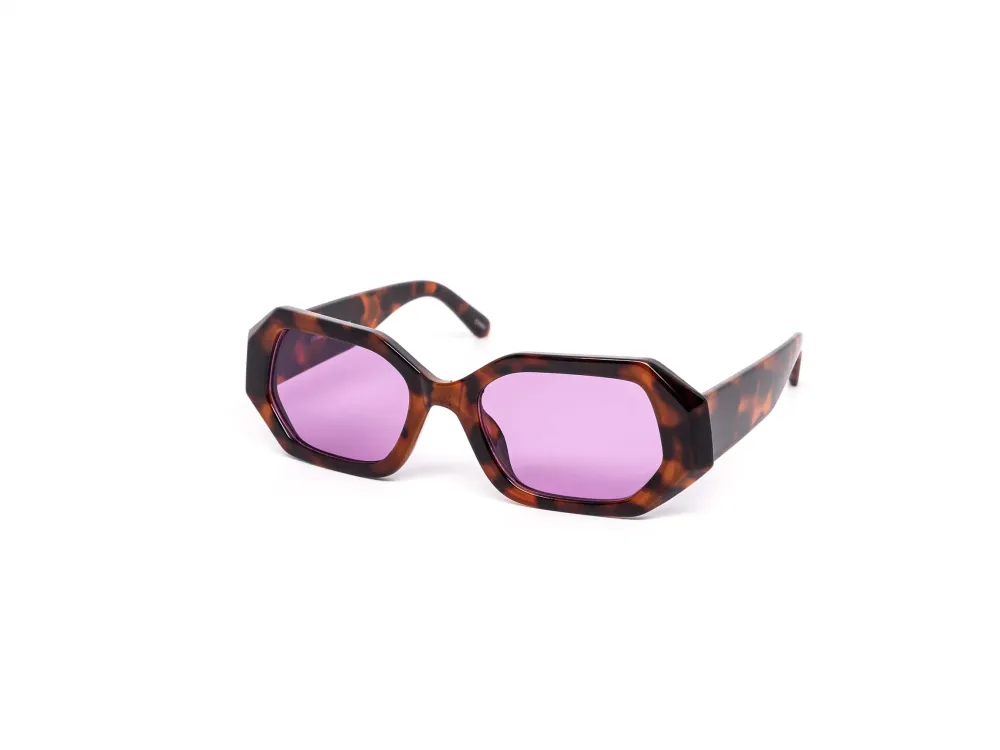12-Pack Chunky Hexagon Dark Lens Sunglasses