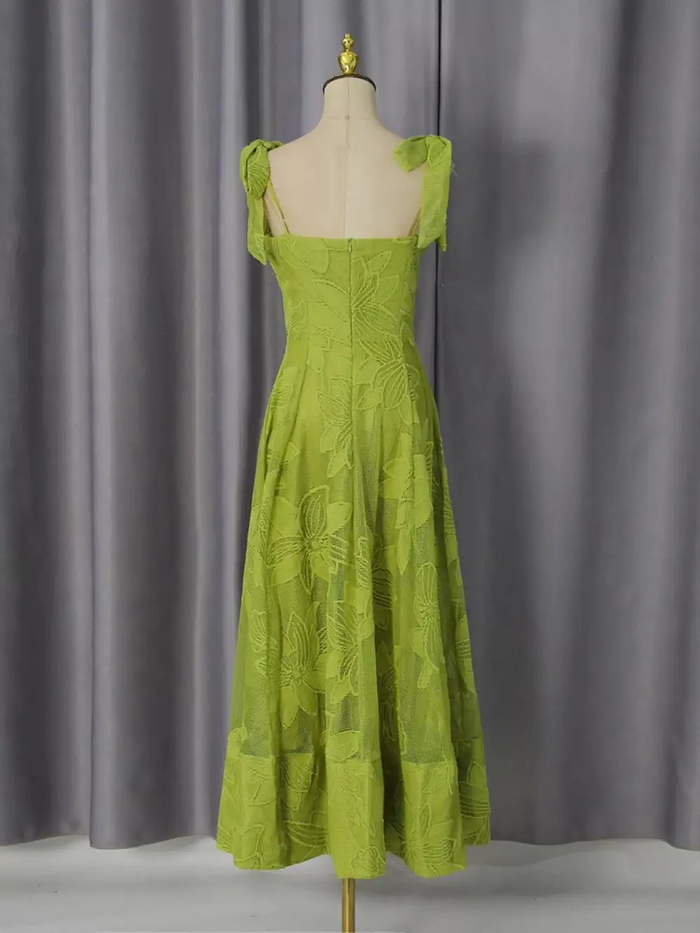 Sweetheart Neck Tie-Strap Dress