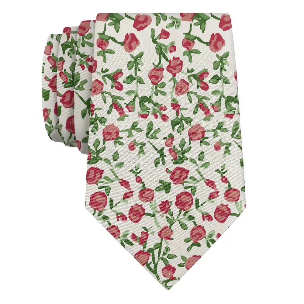 Distinctive Floral Pattern Necktie